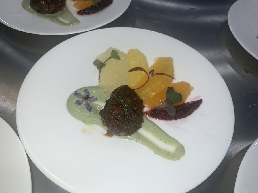 Braised citrus dish