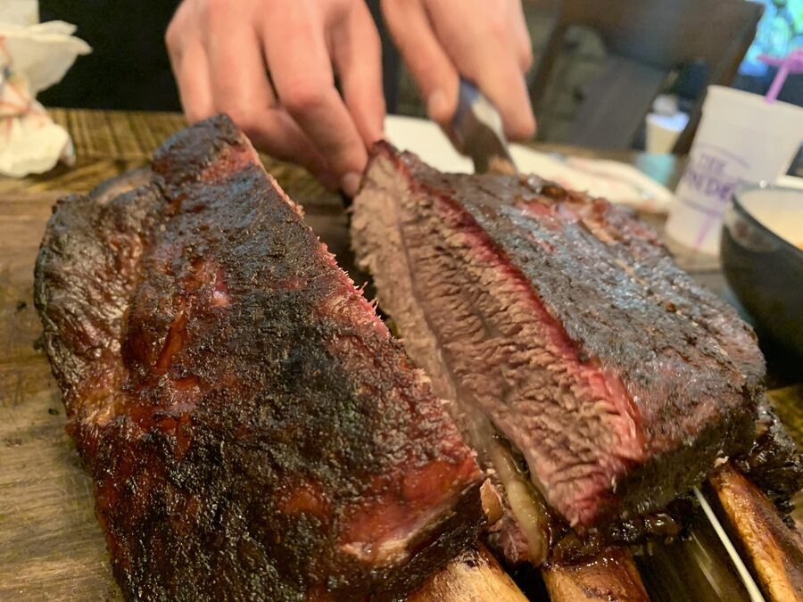 Slow-braised brisket